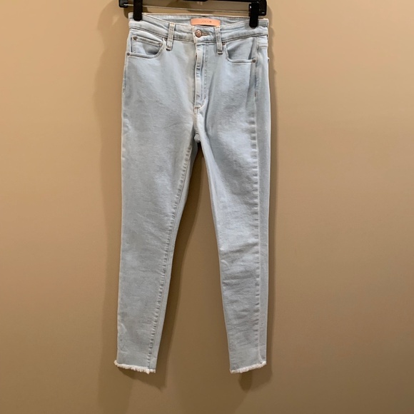 JOE'S FLAWLESS THE CHARLIE HIGH RISE SKINNY ANKLE JEANS - LIGHT BLUE - SIZE 26 - Picture 2 of 14